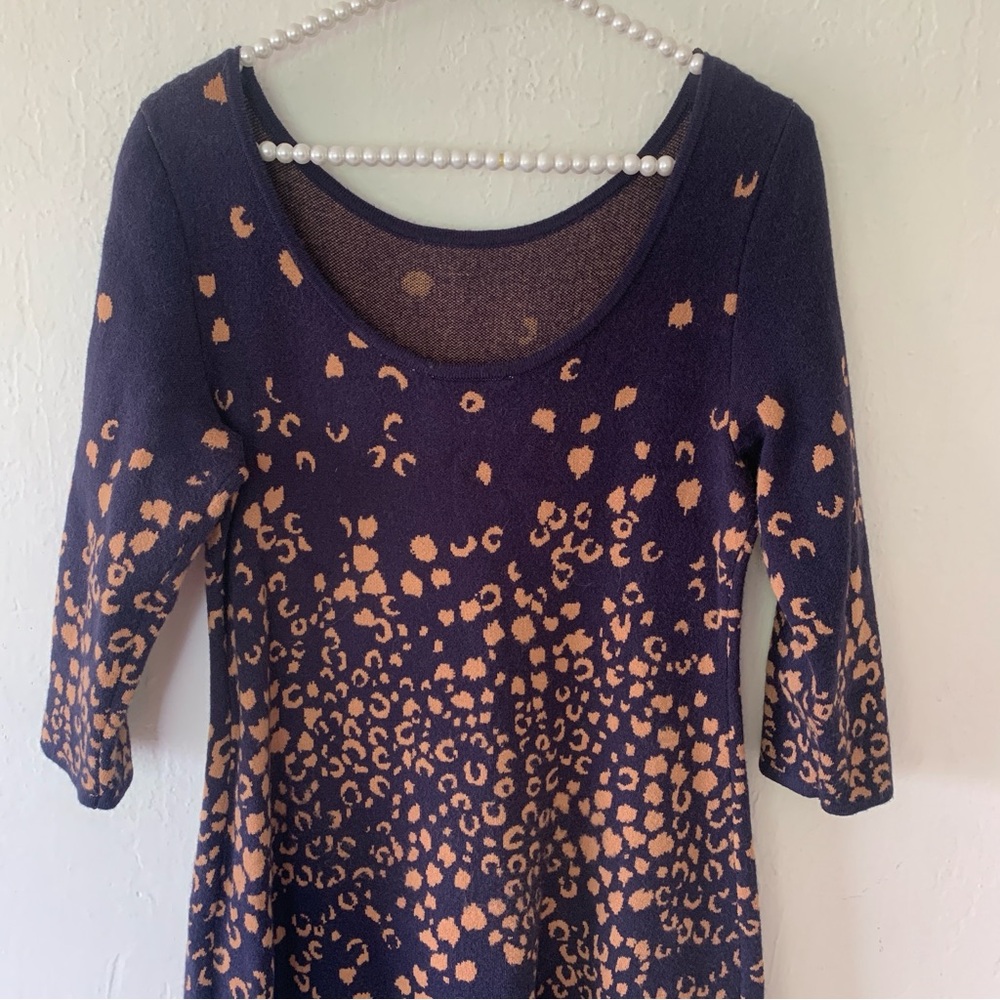 Anthropologie Maeve Leopard Sweater Dress - Picture 11 of 13